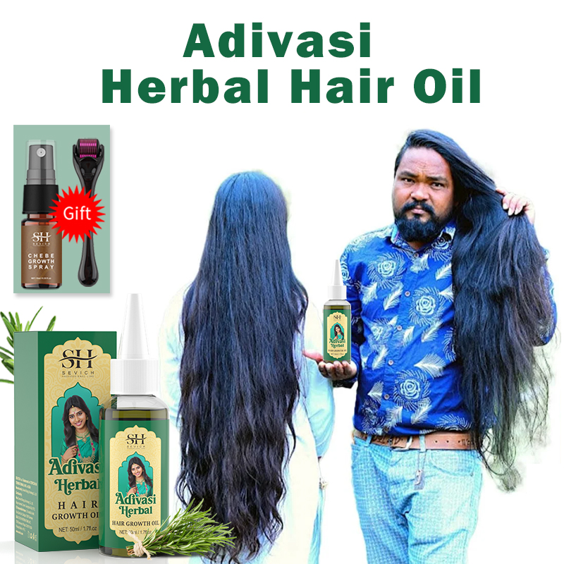 Beard Oil Growth - Ayurvedisches Haarwuchsöl Indisches Adivasi Kräuter-Haarwuchsöl Gegen