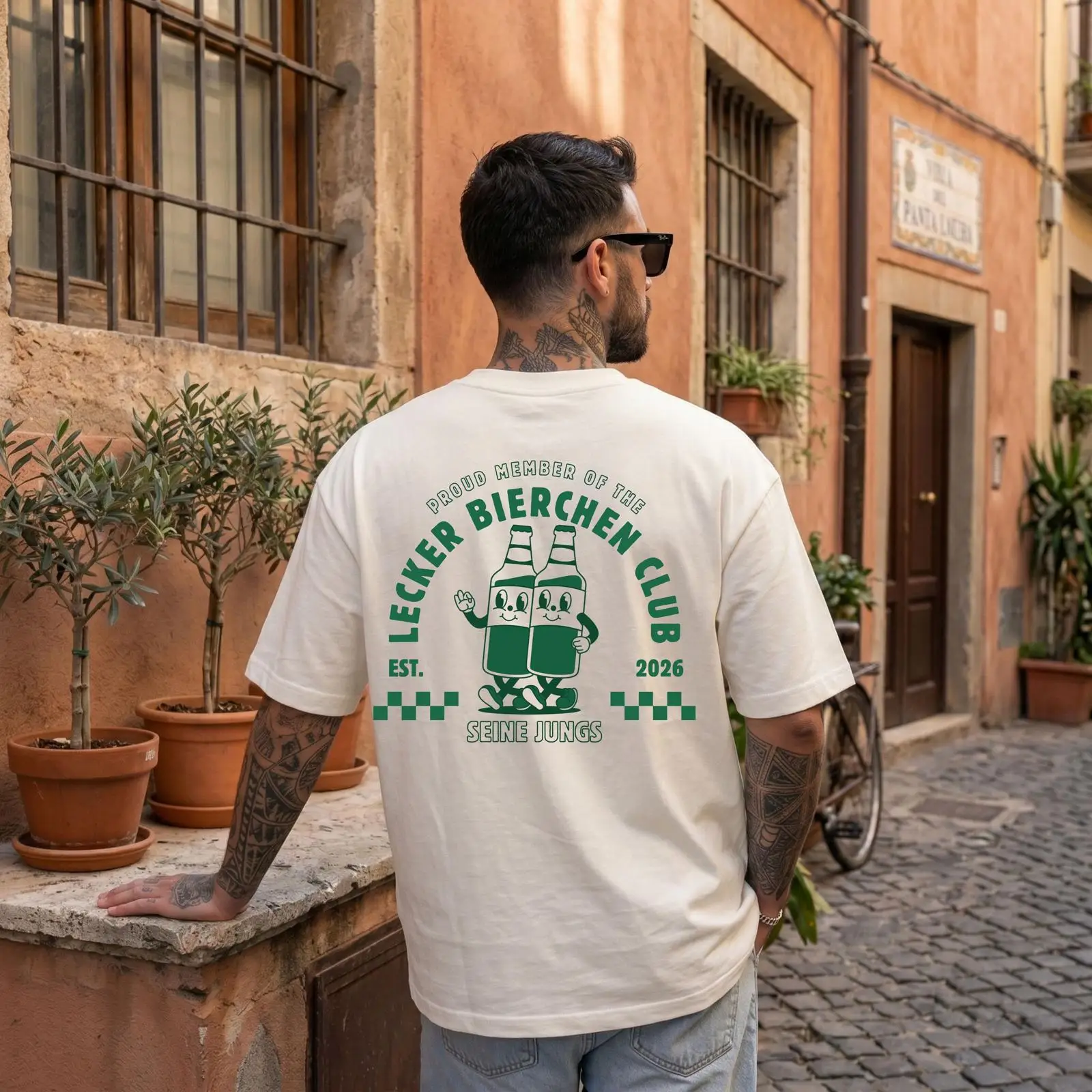 Men'S Grooming Club - Tasty Beer Club Junggesellenabschied T-Shirt für