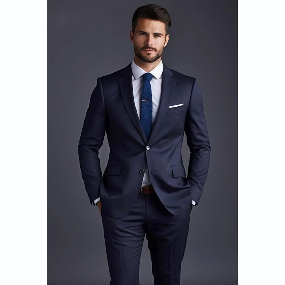 Men'S Grooming Room - Herrenanzug-Set, 2-teilig, stilvoll, Blazer, Hose, Business,