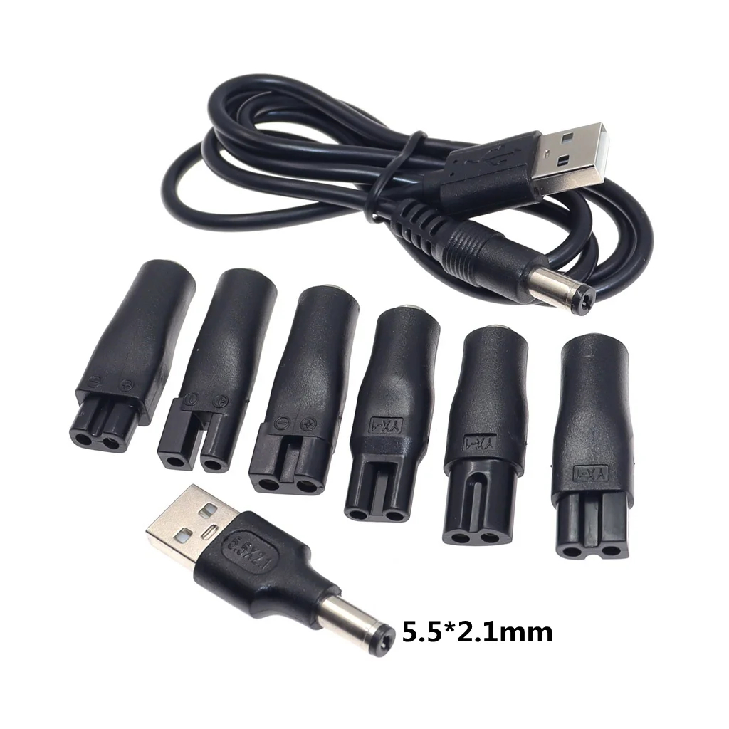 Men'S Grooming Scissors - 8 Stück Ersatz-Stromkabel 5V Ladegerät USB-Adapter