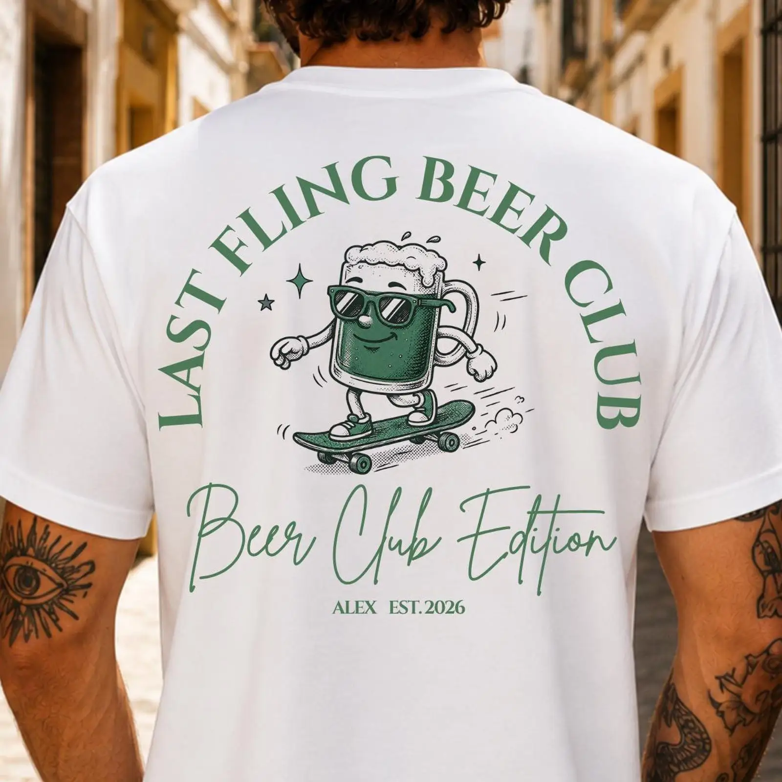 Men'S Grooming Club - Last Fling Beer Club T-Shirt für