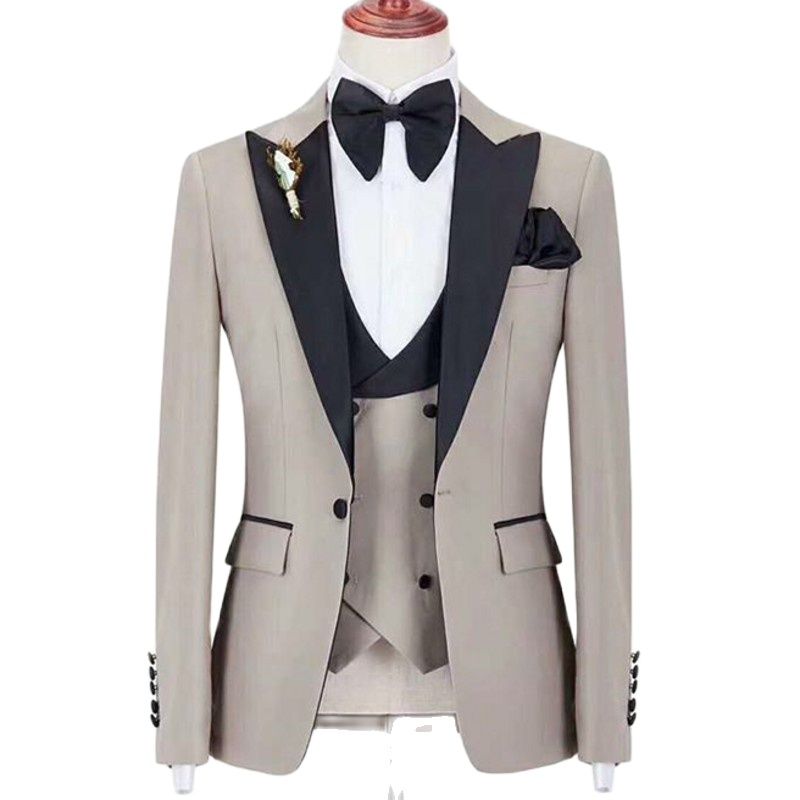 Men'S Grooming Pictures - Echt Bild Beige herren Abendkleid Toast
