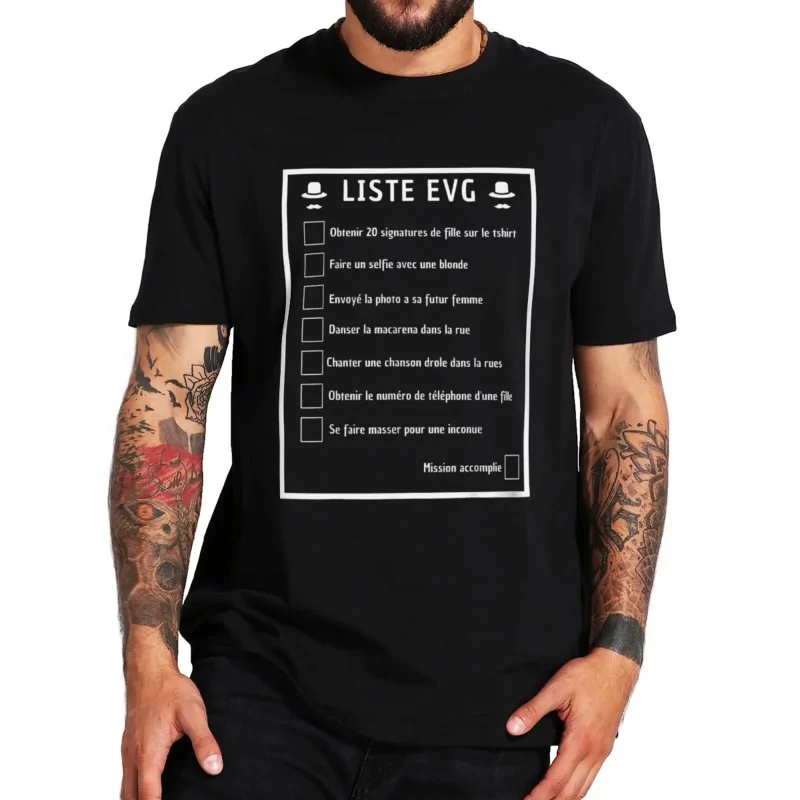 Men'S Grooming Checklist - EVG Bachelor-Party T-Shirt für Männer mit