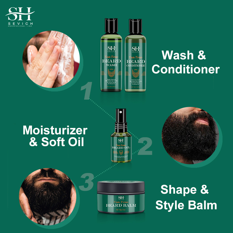 Sevich Tea Tree Bartpflegeseri – Beard Oil Growth Bewertung und Preis