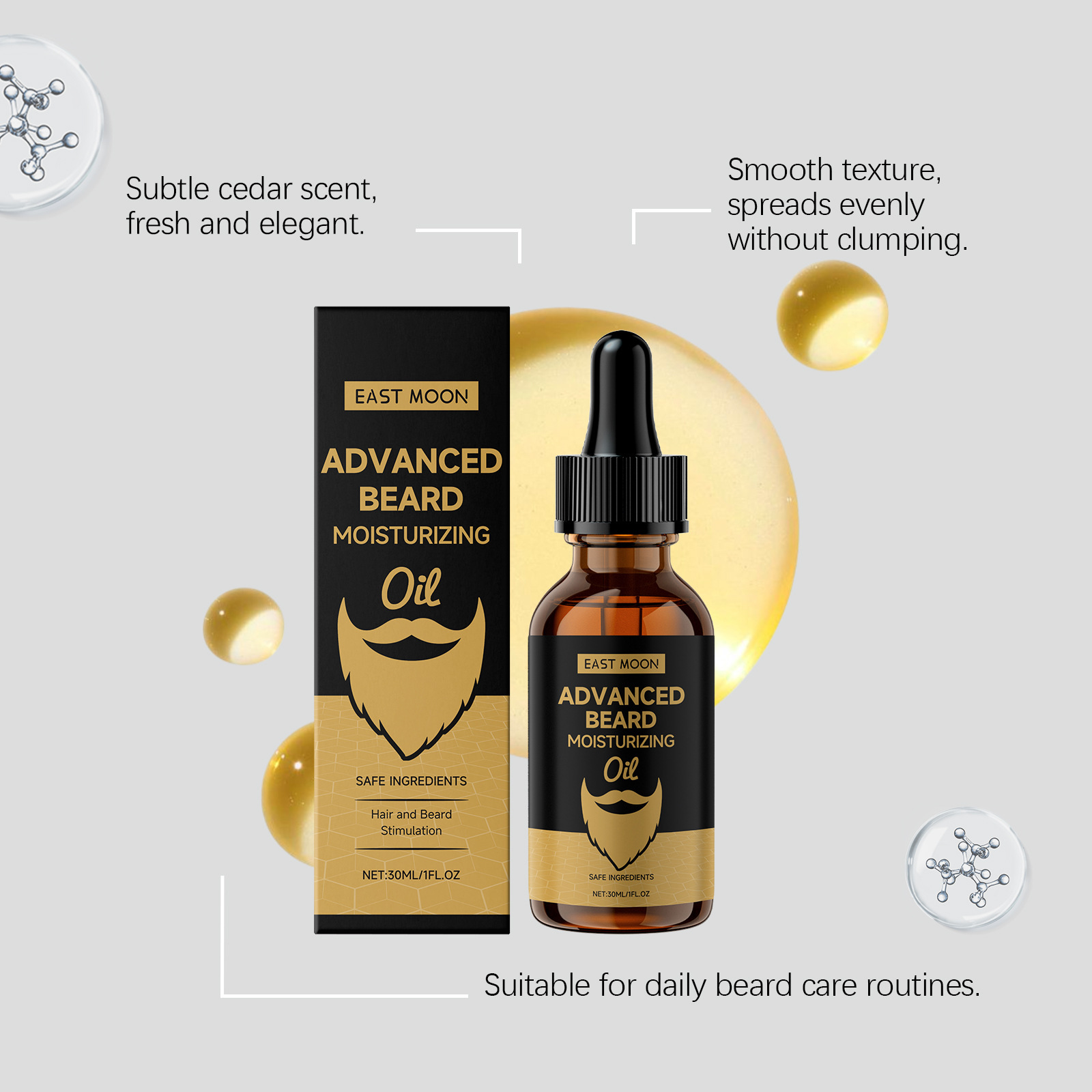 East Moon Rosmarin Bartpflegeö – Beard Oil Growth Bewertung und Preis